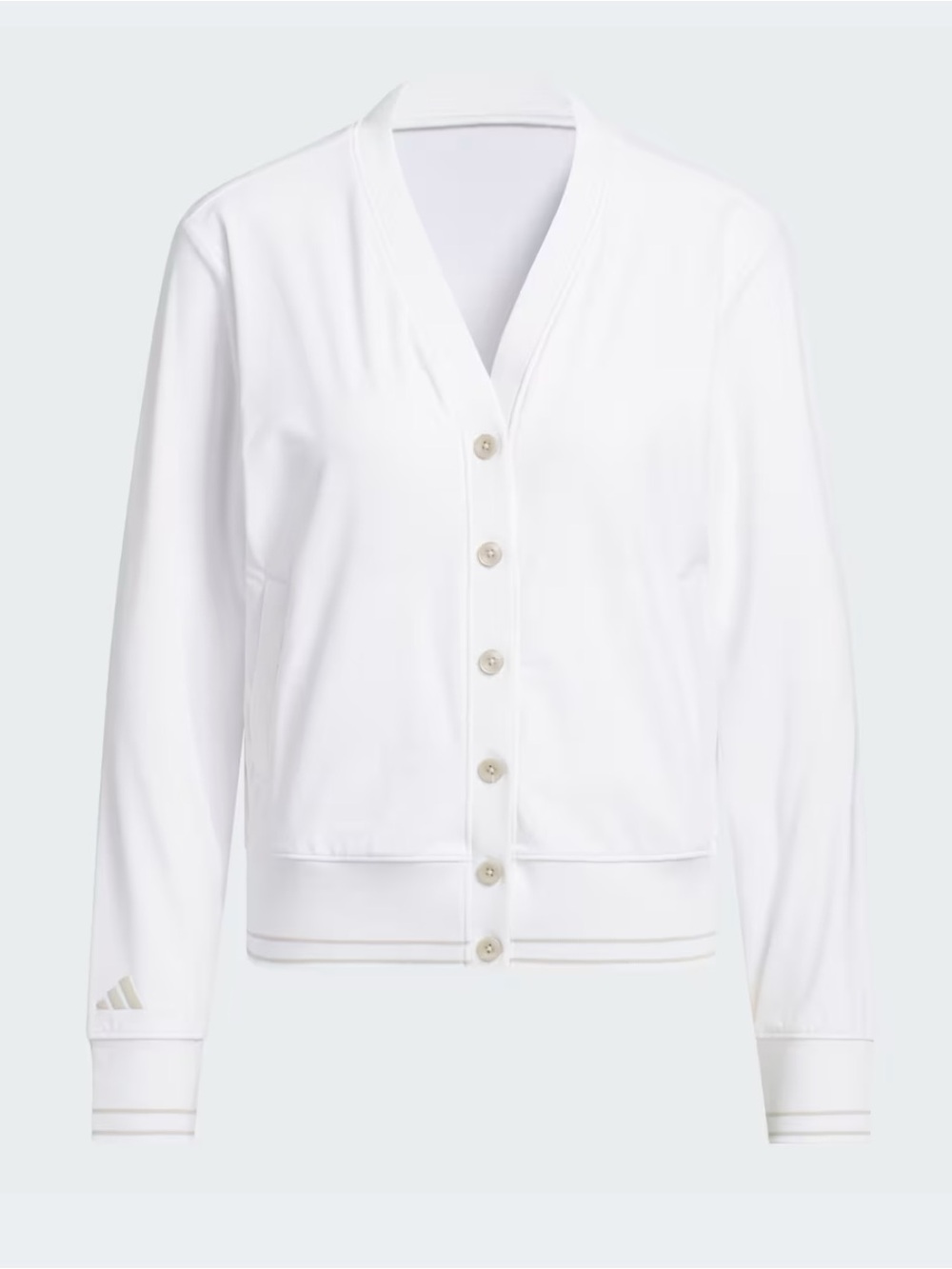 adidas White Ultimate365 Tour Cardigan Athletic Top